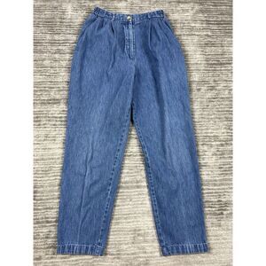 David Brooks Jeans Womens 6P Blue Pleated‎ Mom Casual